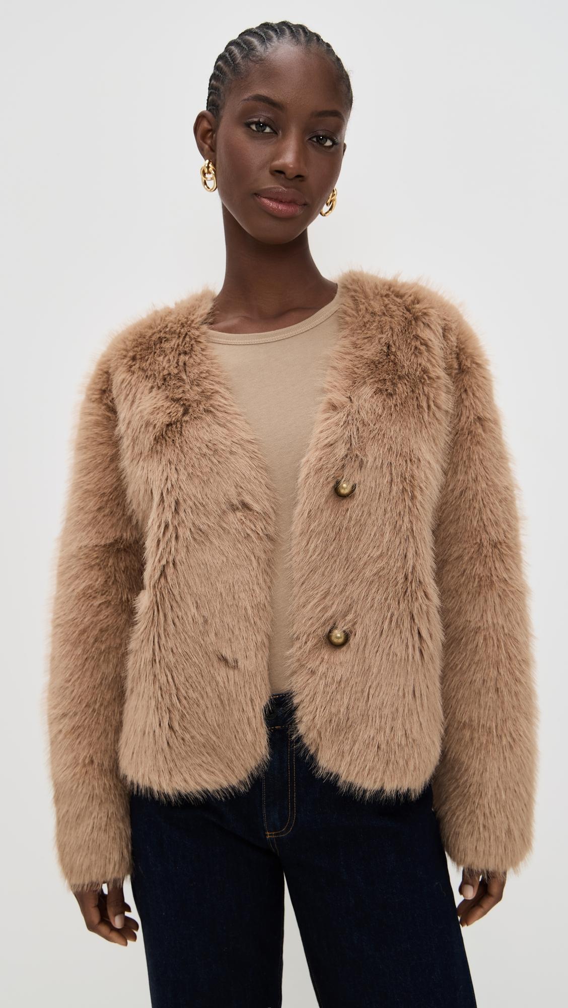 faux fur jacket