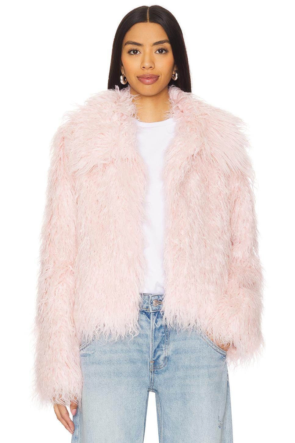 faux fur saint tropez coat
