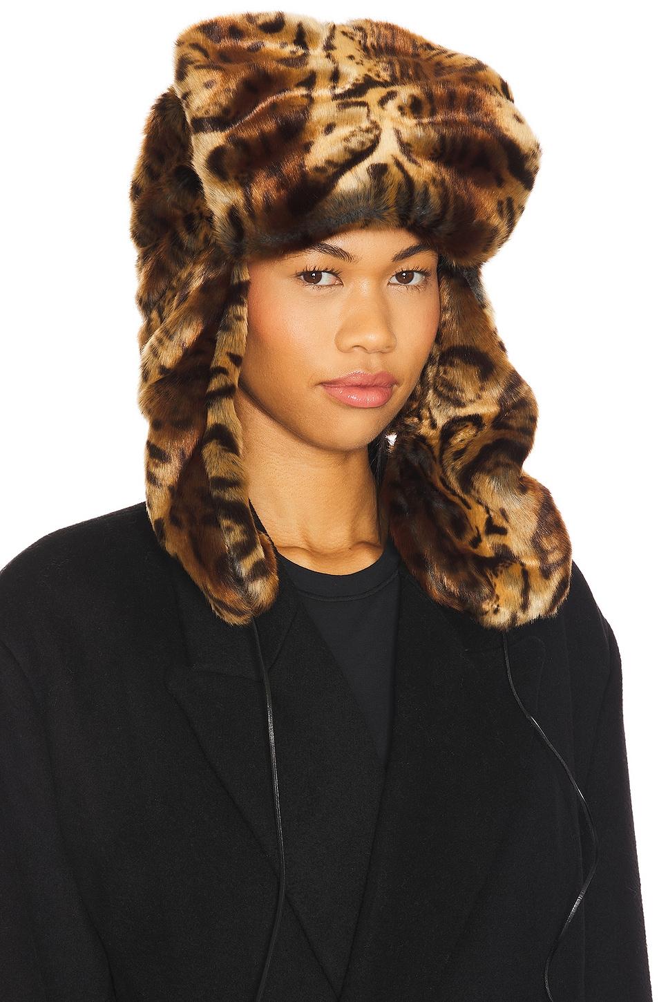 faux fur ski hat