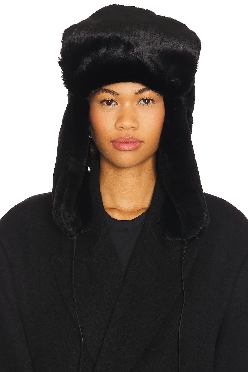 faux fur ski hat