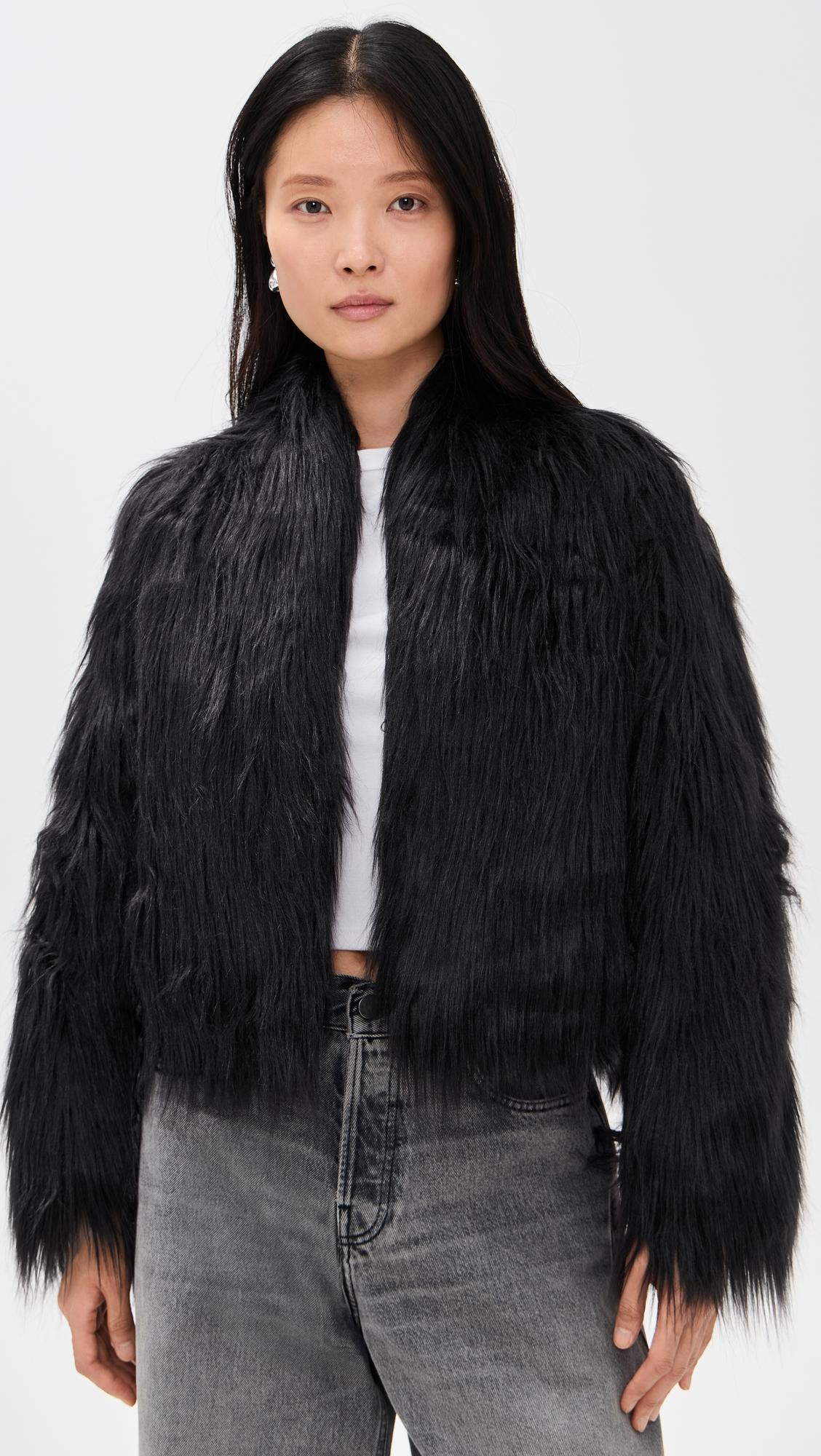 faux hair jacket