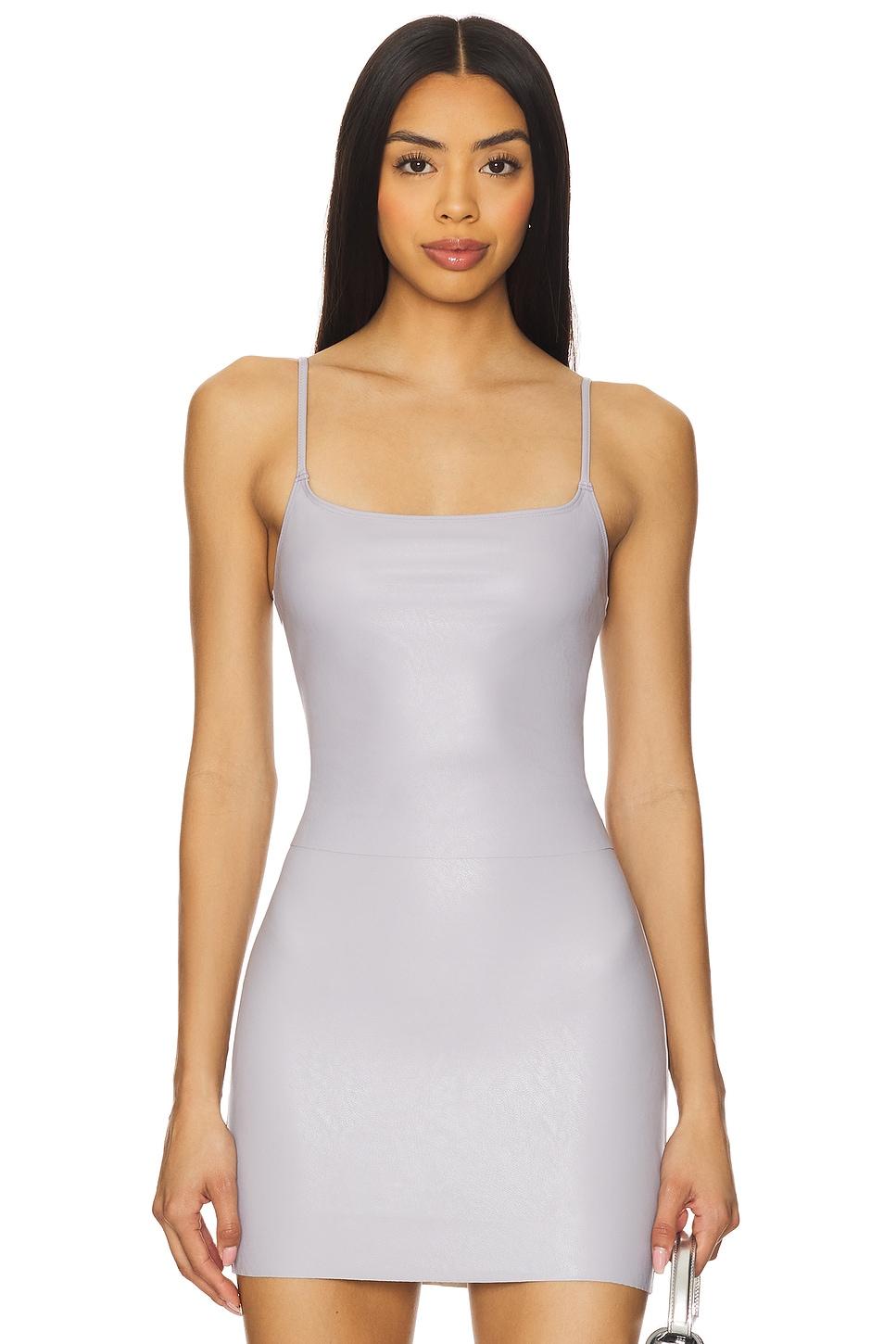 faux leather cami crop top