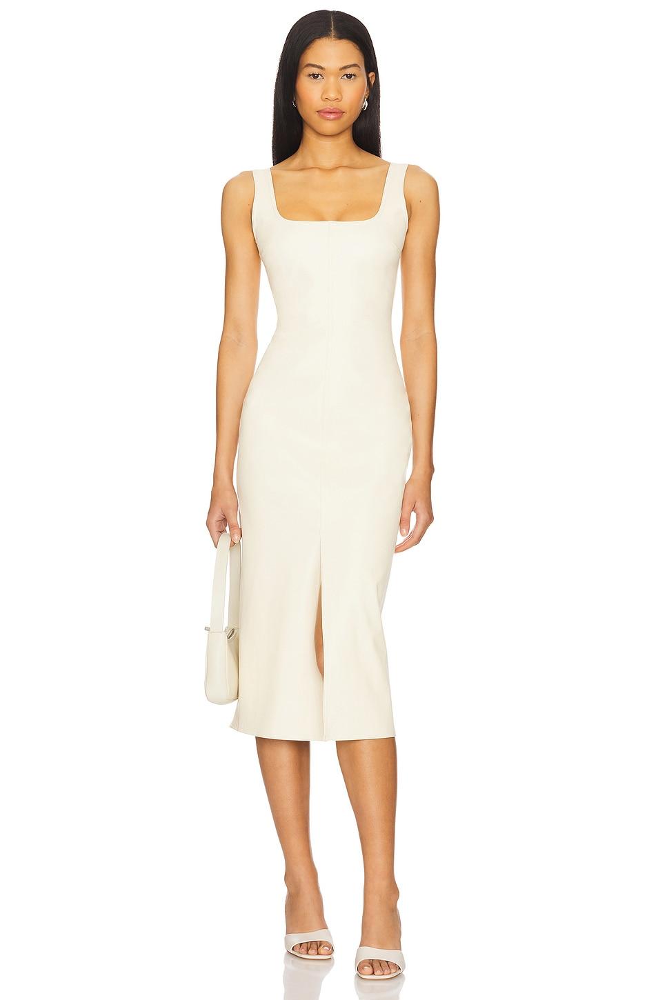 faux leather tank dress