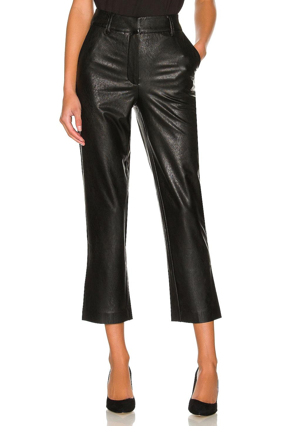 faux leather trouser