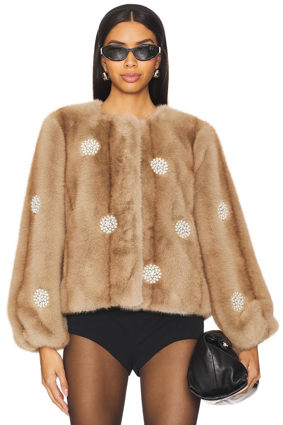 faux mink benson coat