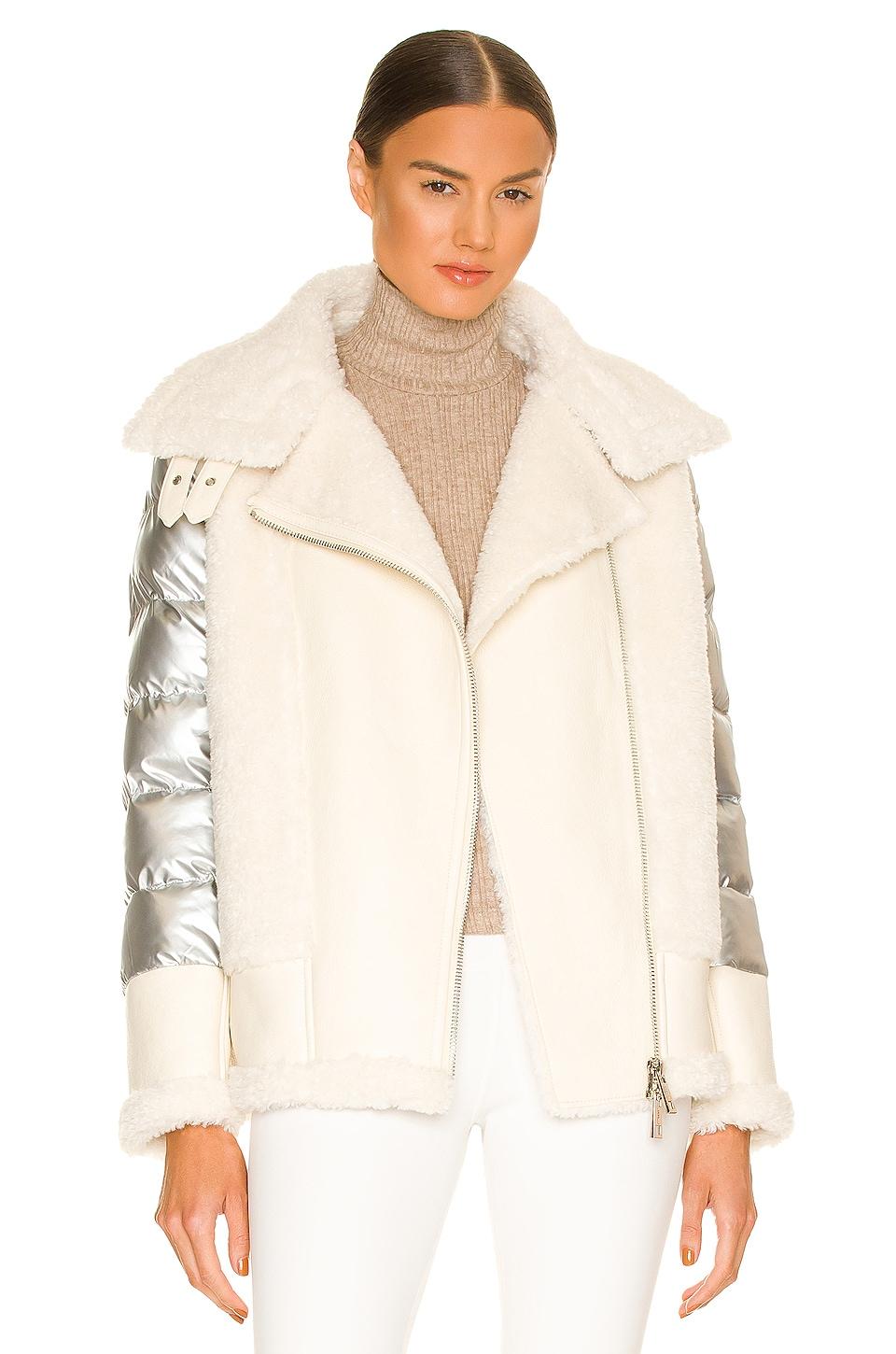 faux sherpa moto jacket