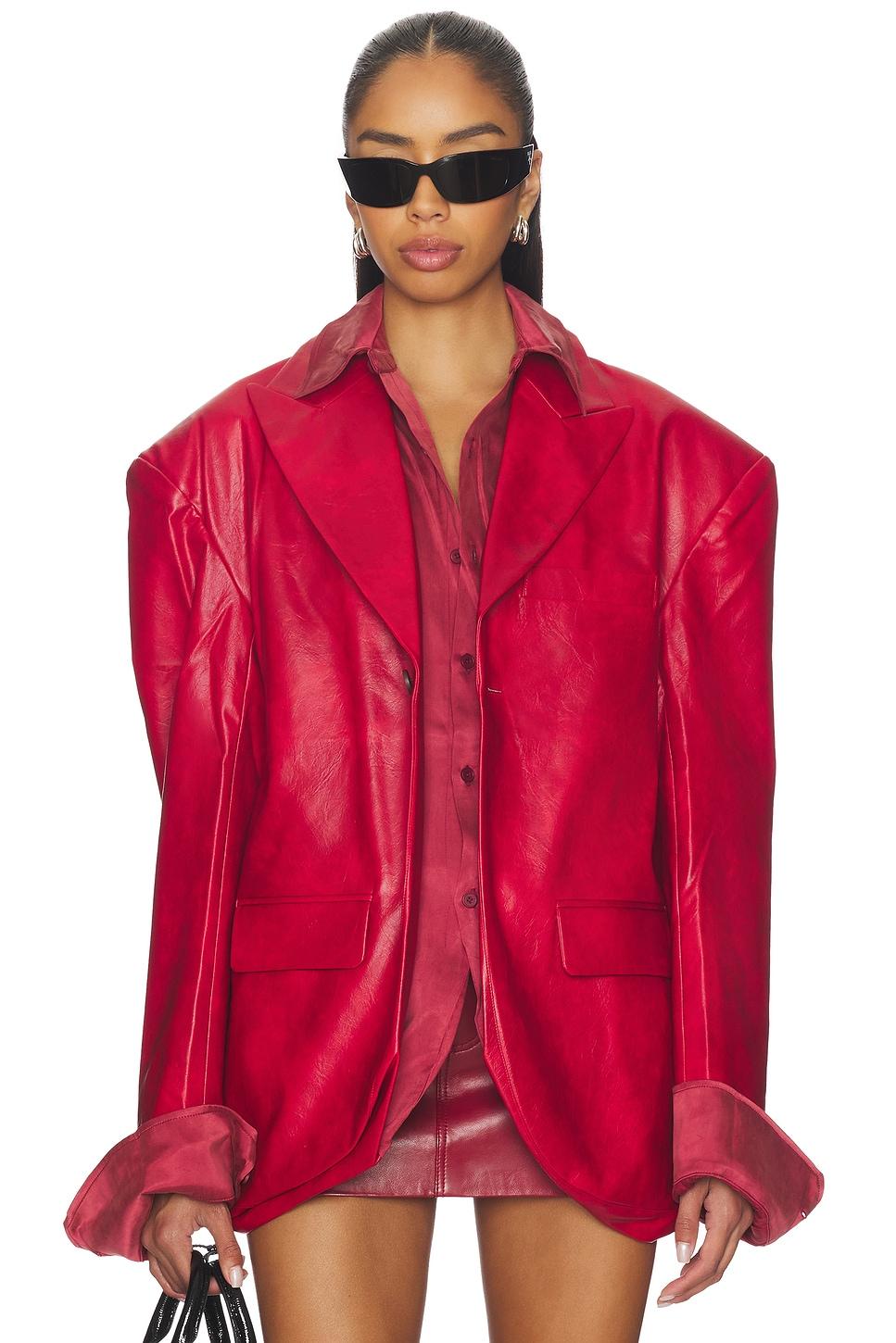 faux two-piece blazer