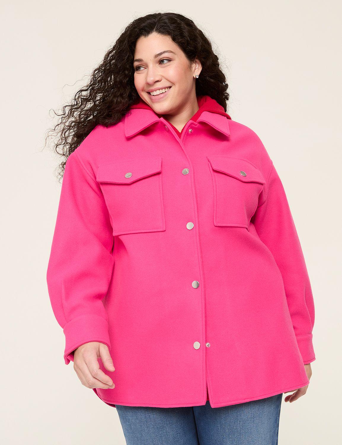 faux-wool shacket