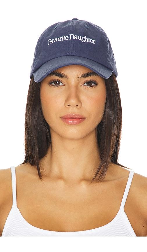 favorite daughter baseball hat in navy.