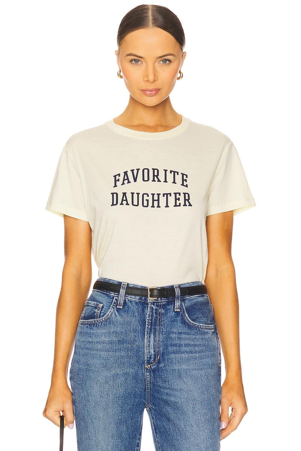 favorite daughter cropped collegiate tee