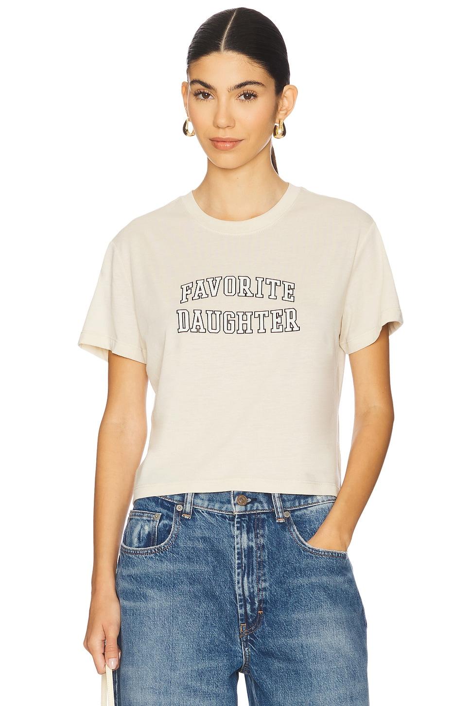 favorite daughter cropped collegiate tee