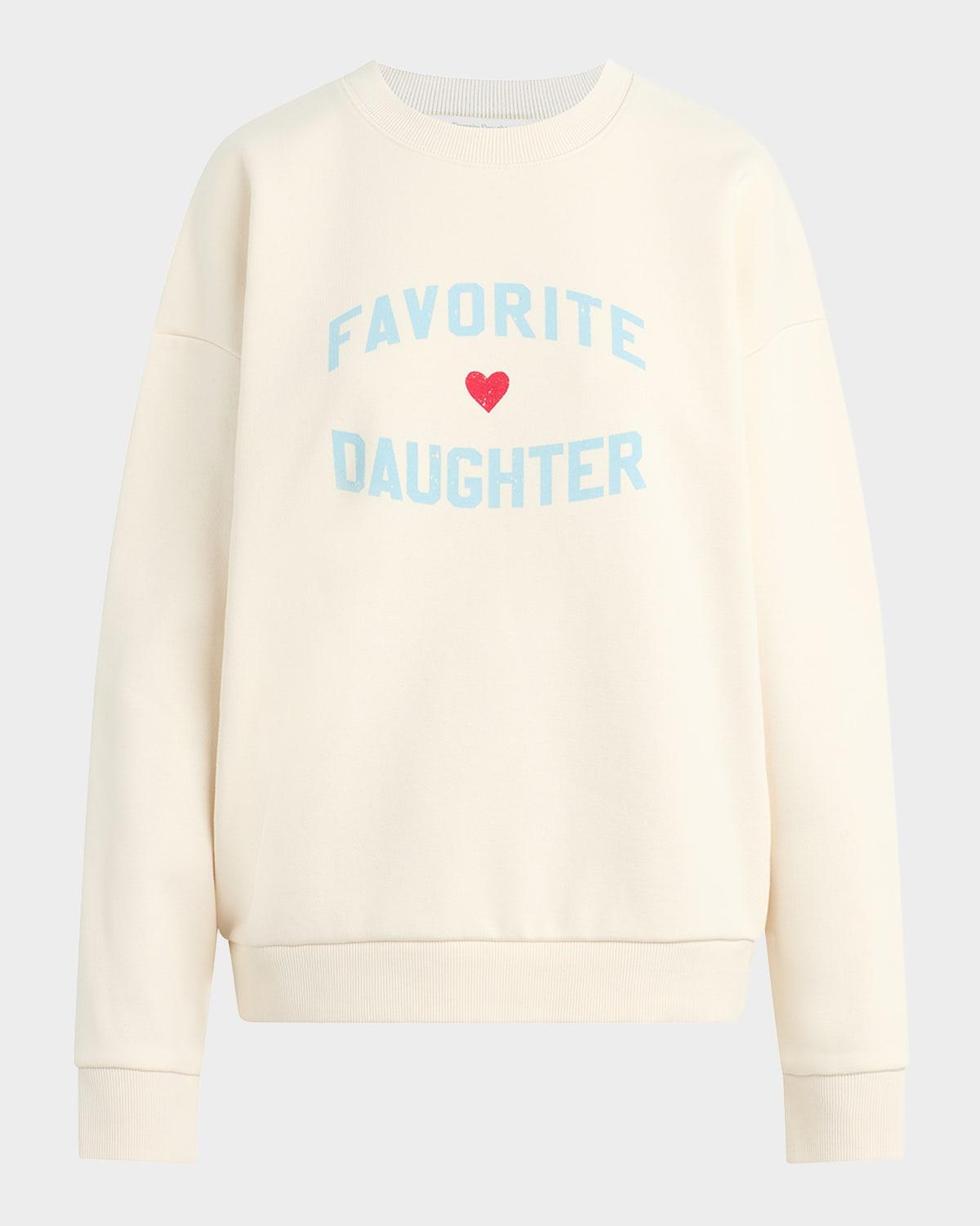 favorite daughter heart logo sweatshirt