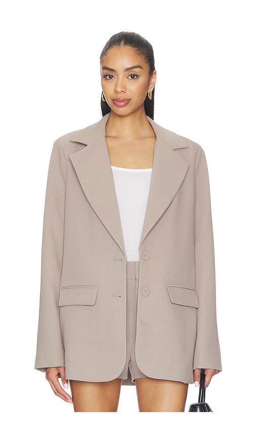 favorite daughter the favorite oversized blazer in taupe.