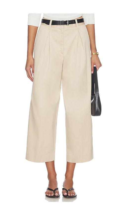 favorite daughter the london trouser in beige.