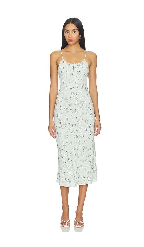 favorite daughter the one that got away midi dress in sage.
