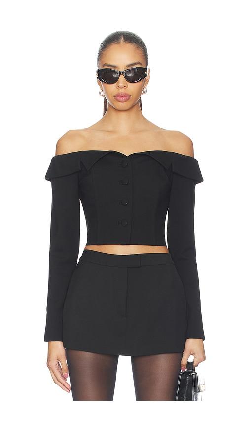 favorite daughter the payback top in black.