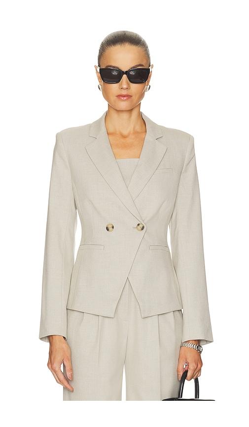favorite daughter the rivers blazer in beige.