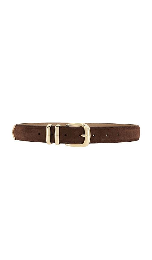 favorite daughter the suede jordan belt in brown.