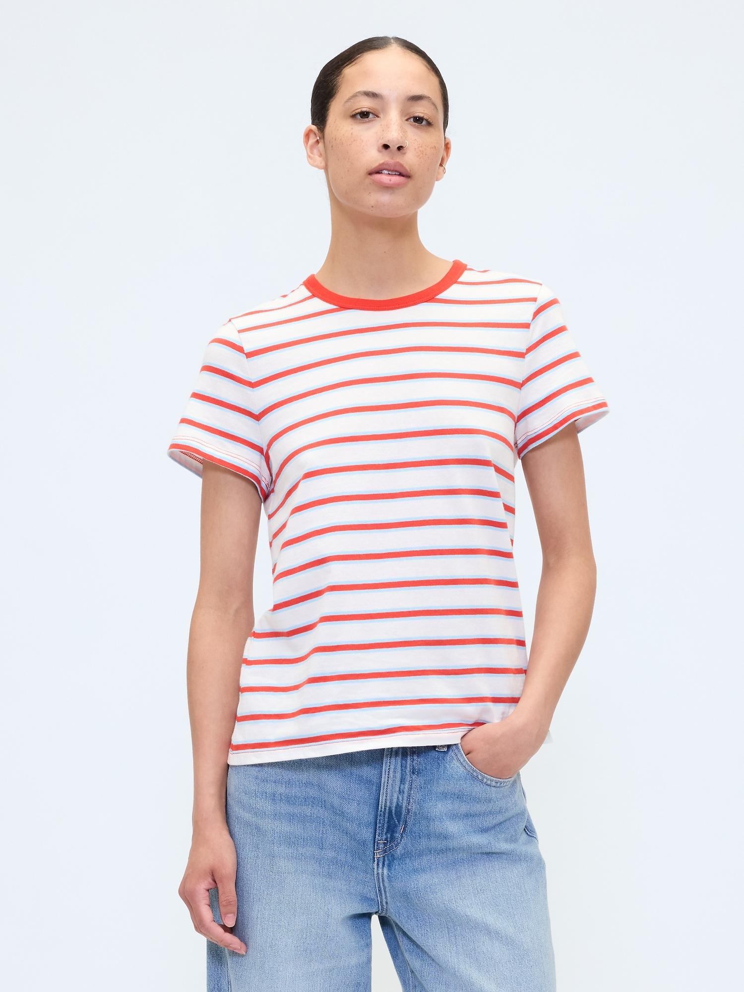 favorite stripe crewneck t-shirt
