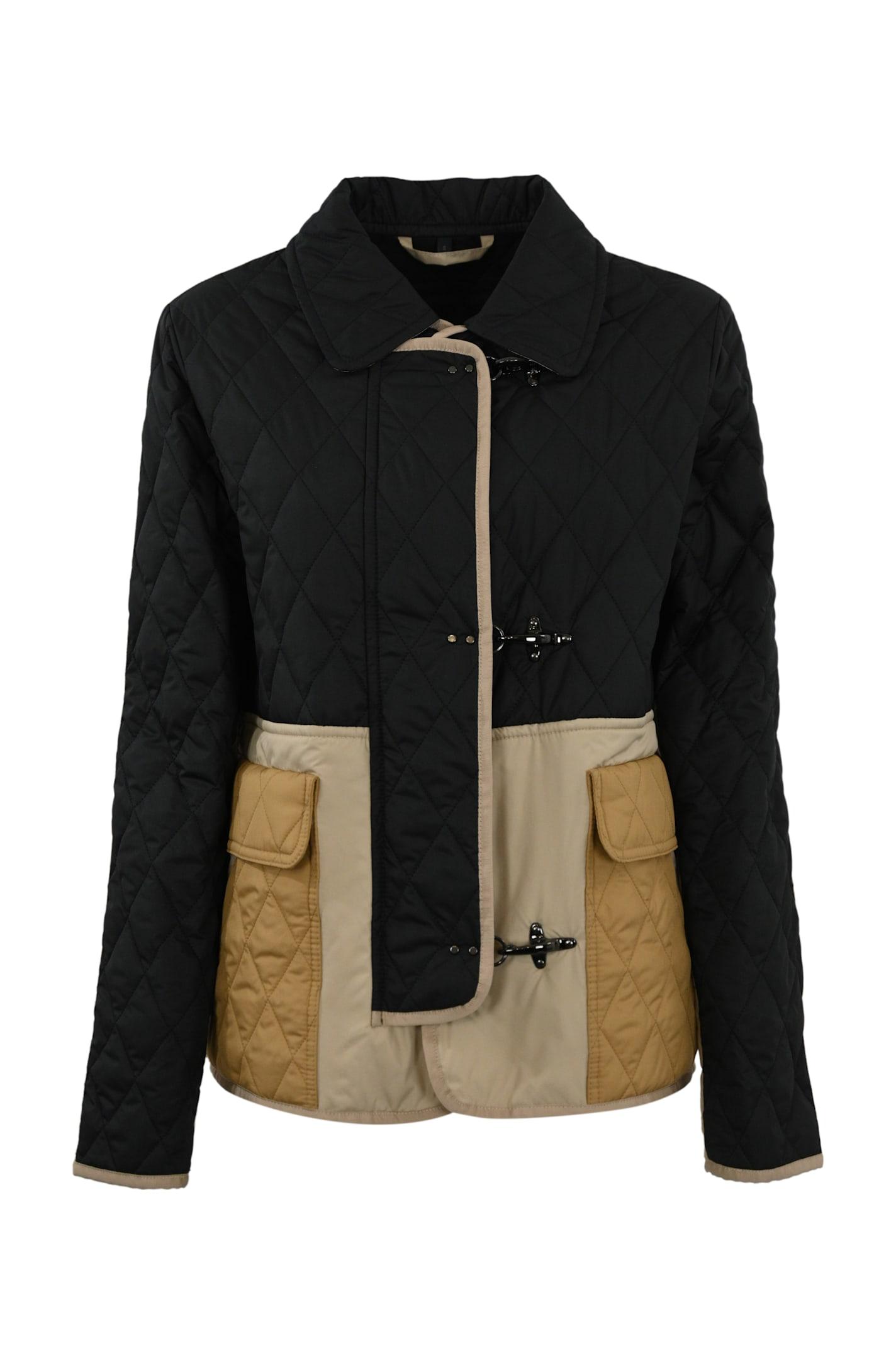 fay 3-hook jacket in quilted nylon