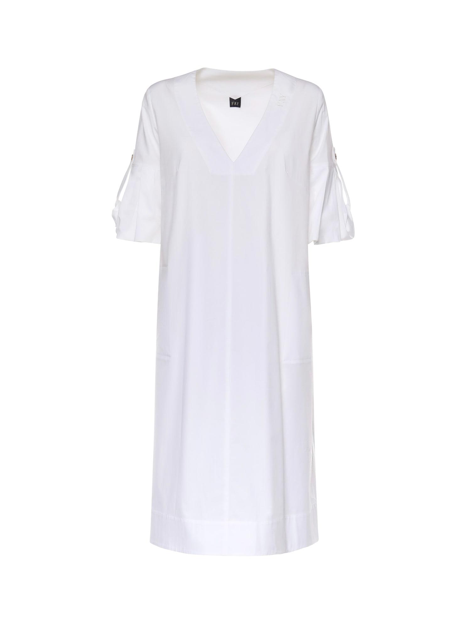 fay cotton poplin dress