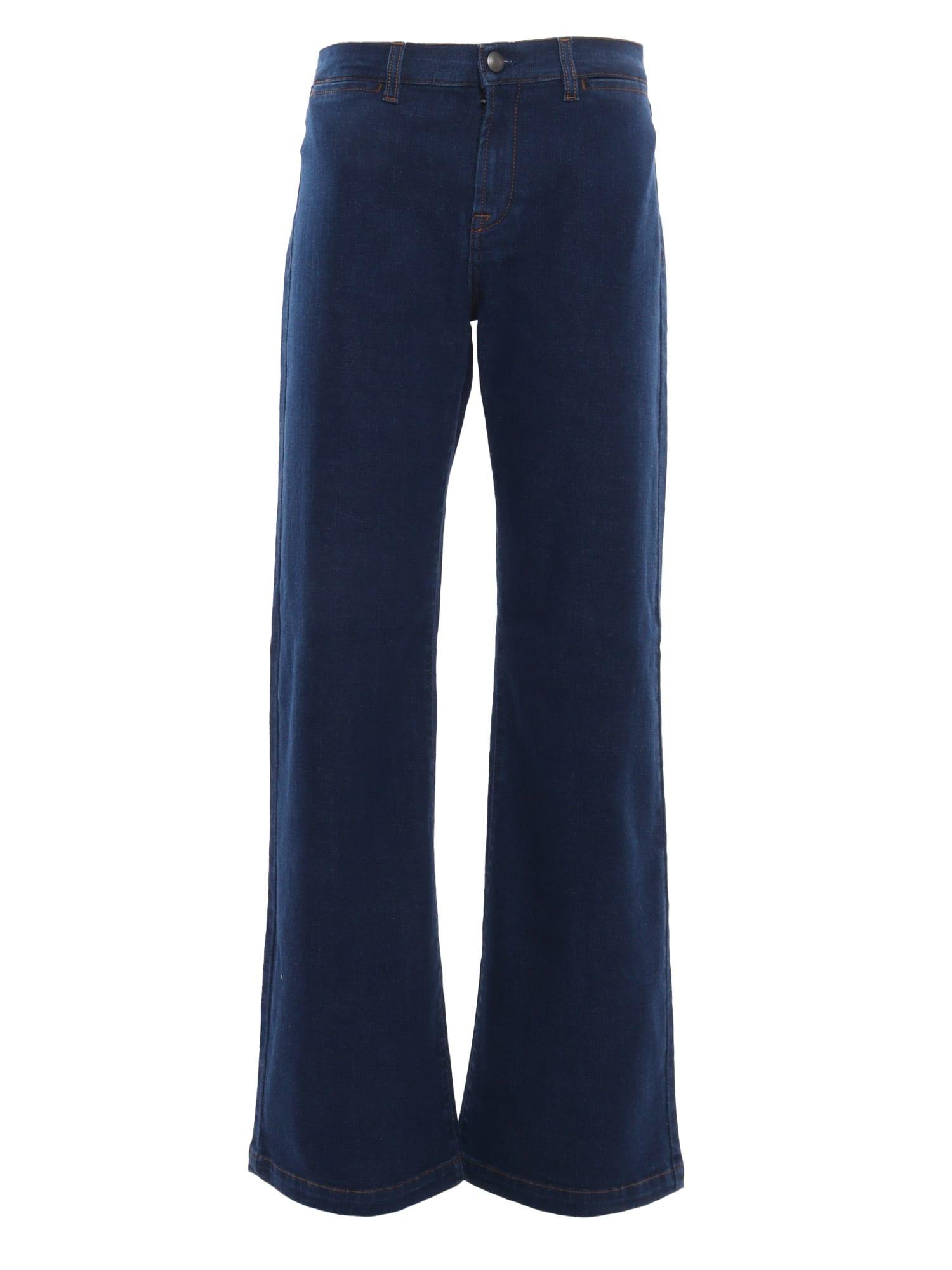 fay denim flare stretch pant