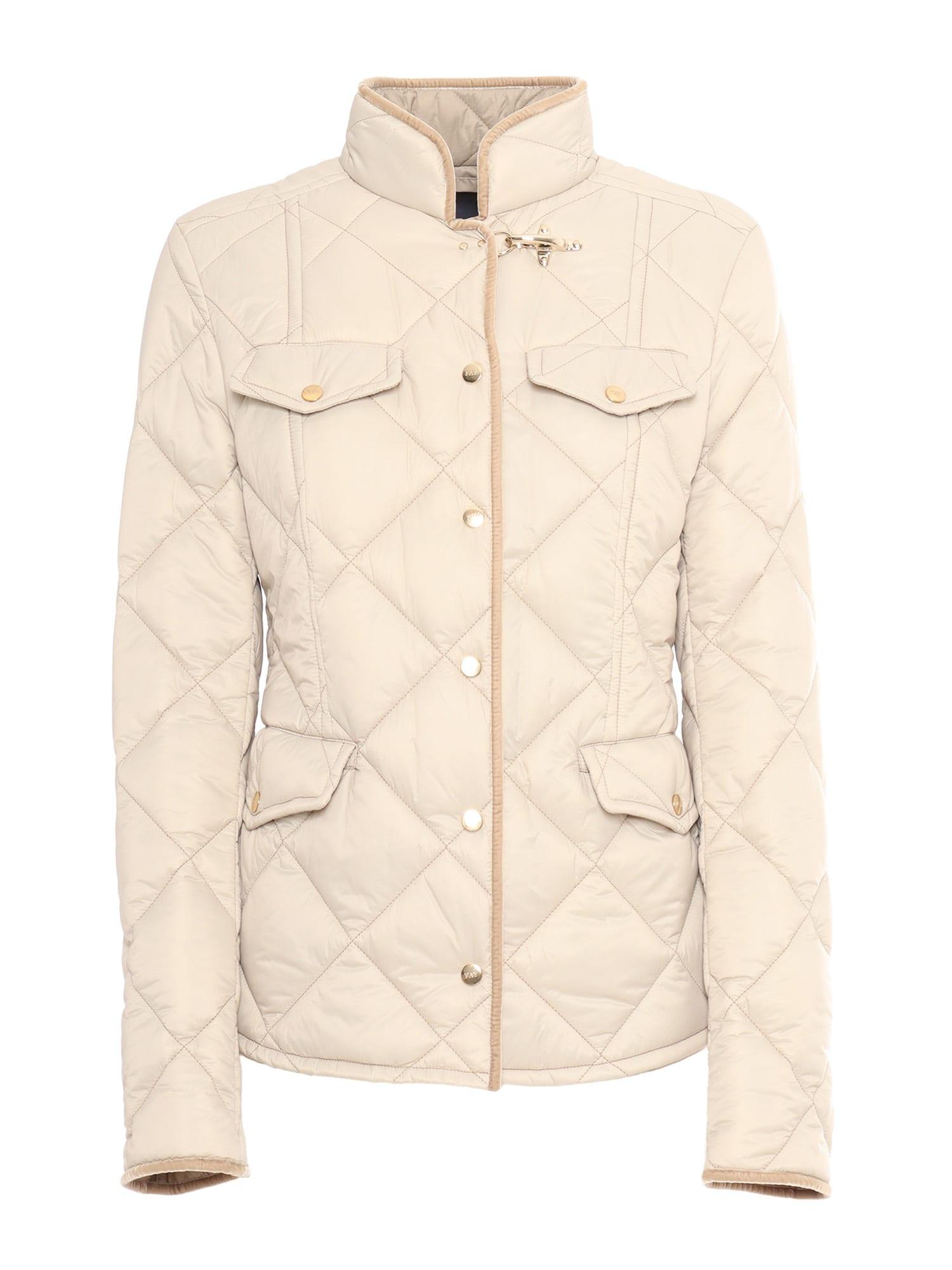 fay field jacket with velvet edges