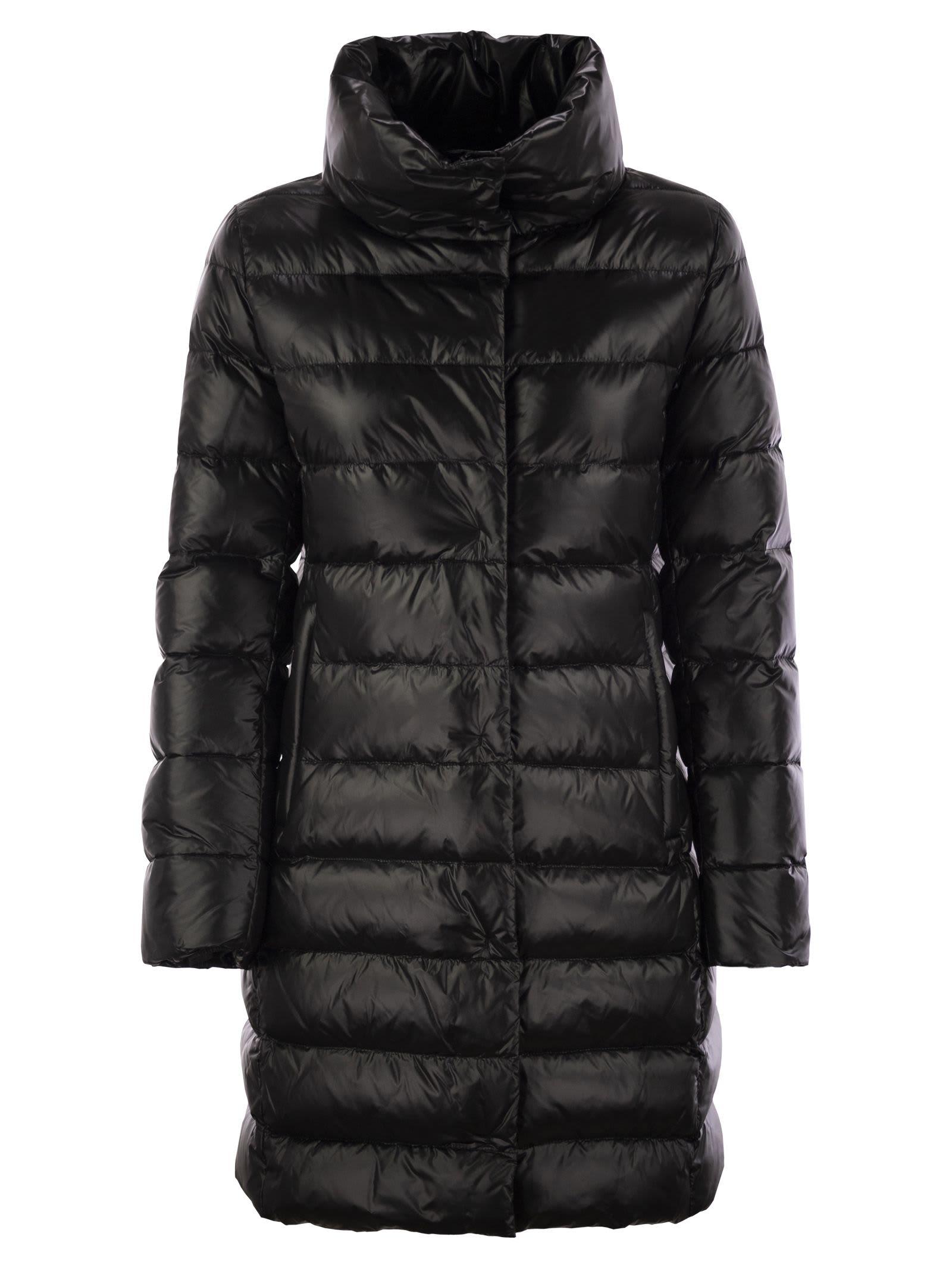 fay long down jacket with hook