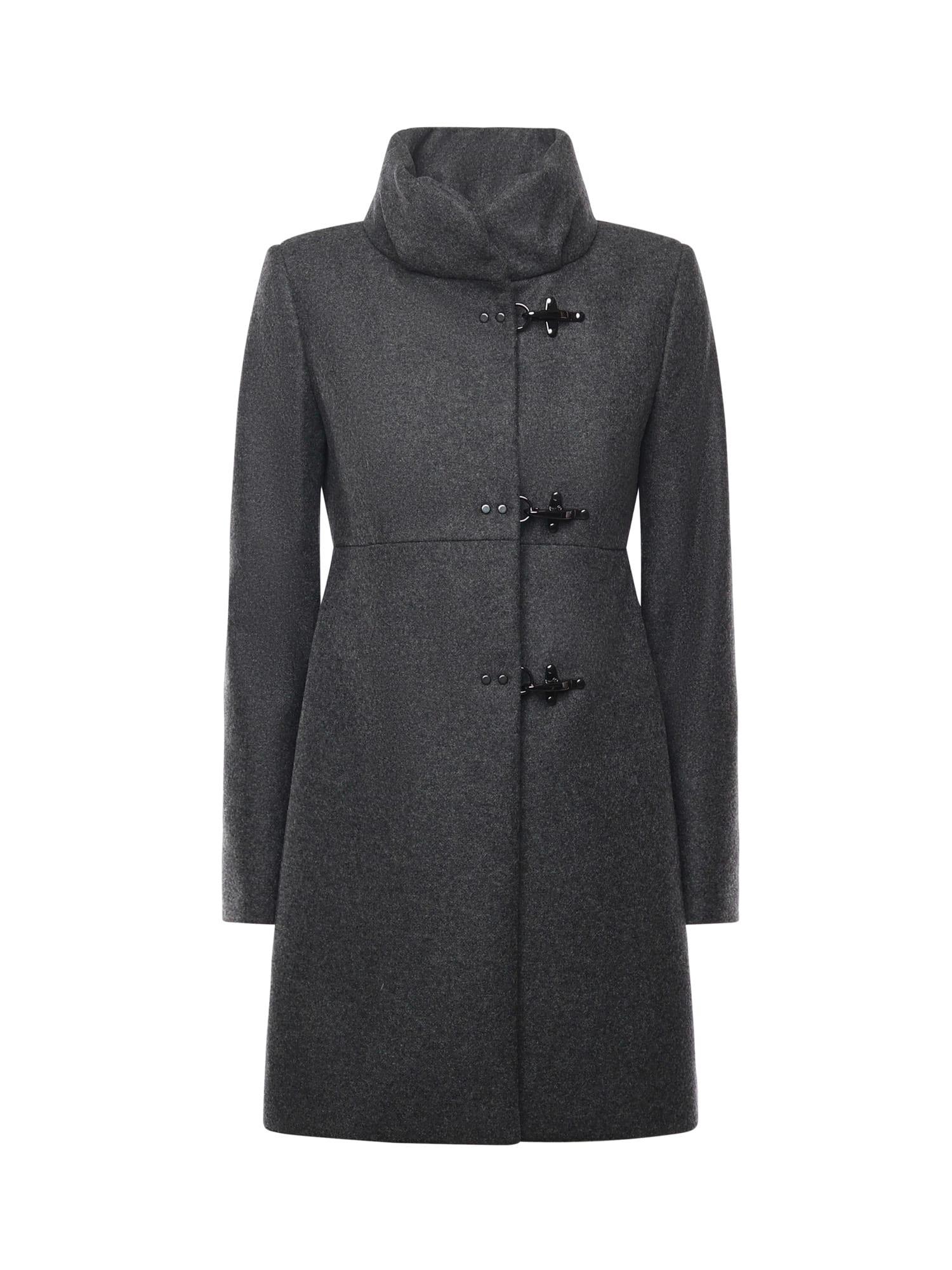 fay romantic coat in melange wool cloth