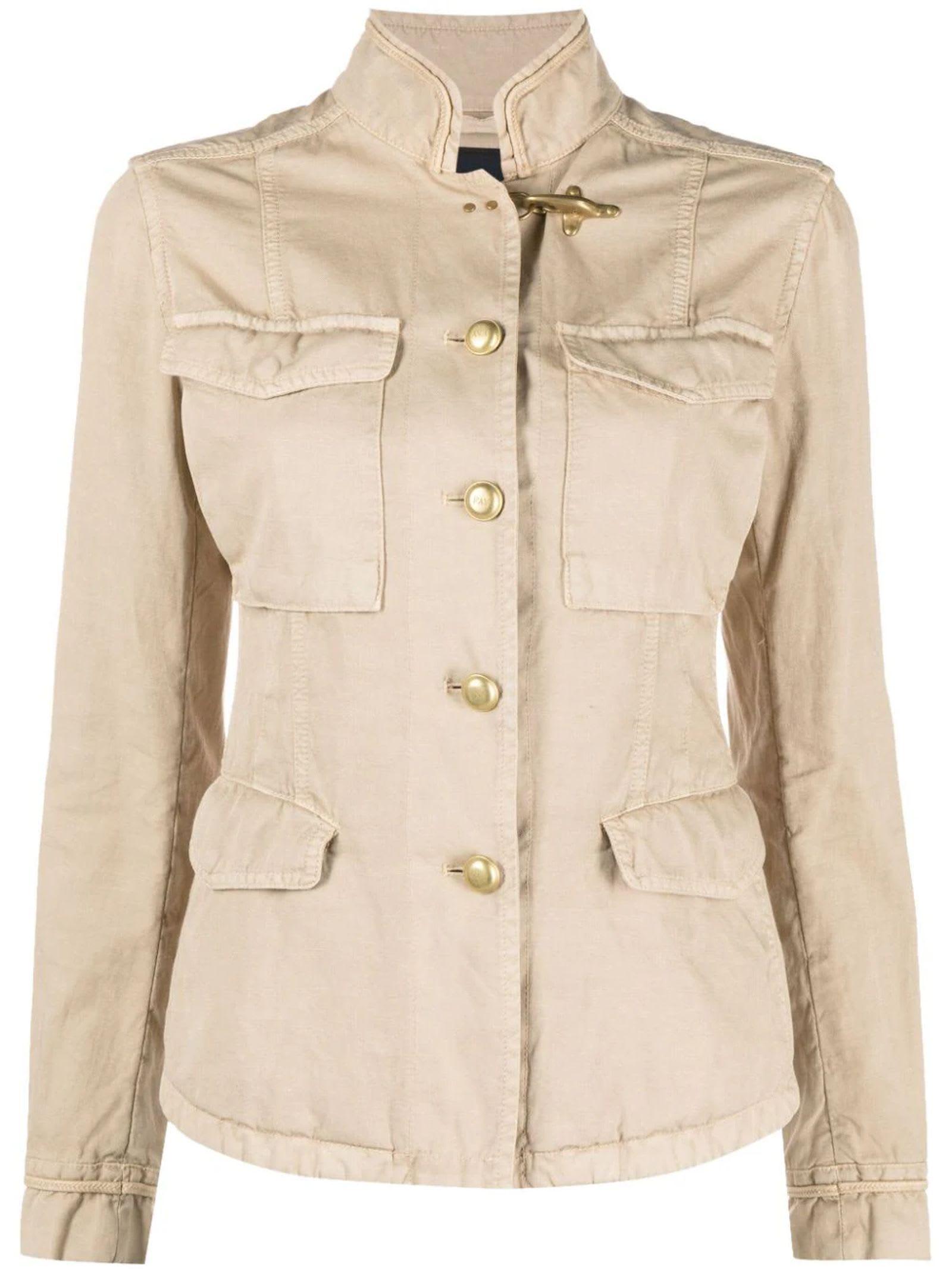 fay sahariana canvas military jacket