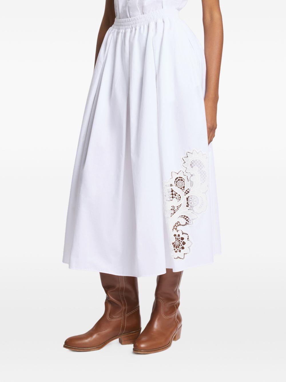 fay skirts white spandex/elastane cotton - women