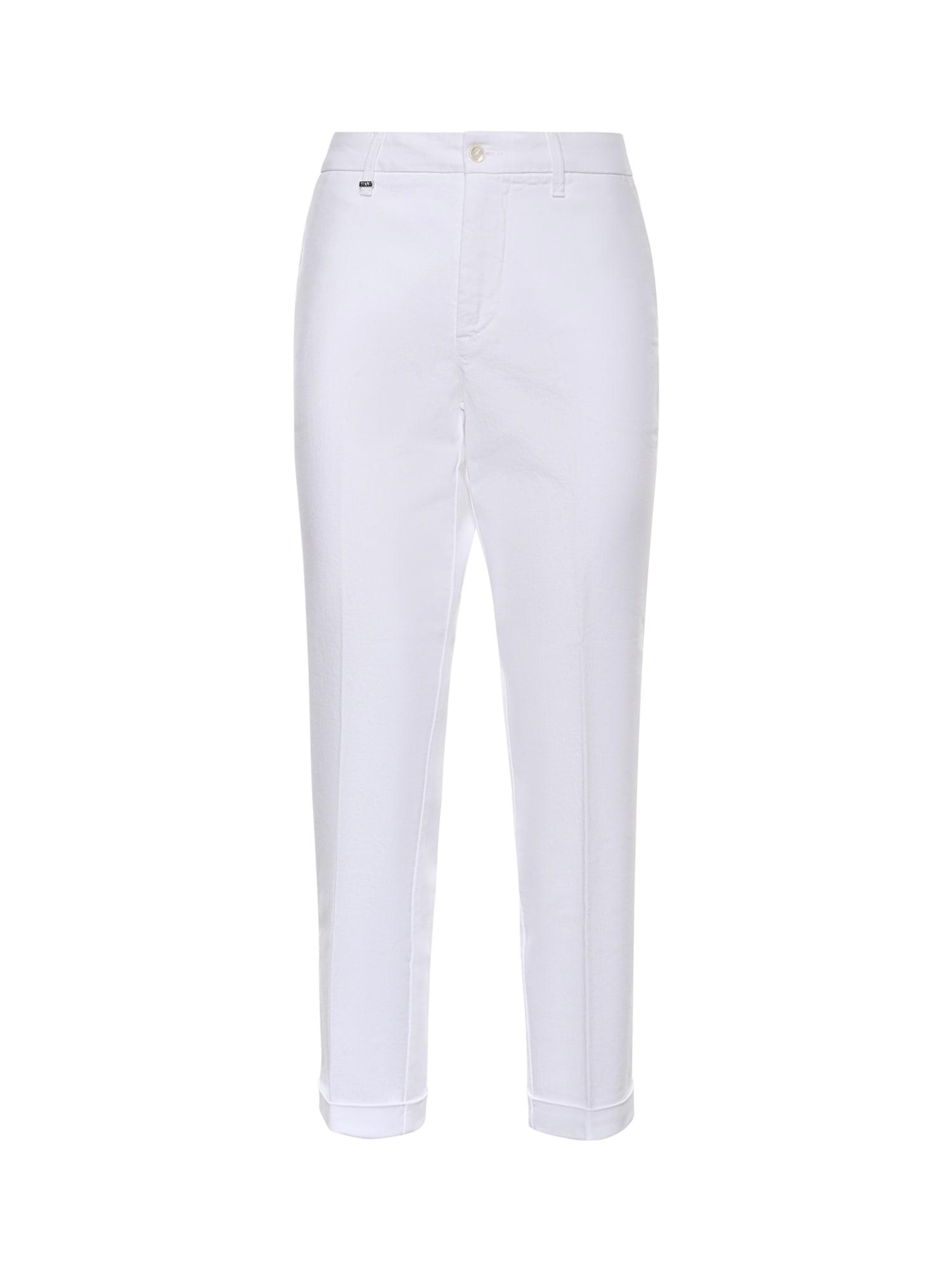 fay stretch cotton trousers
