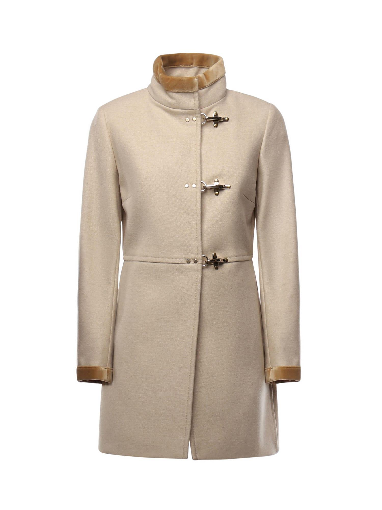 fay virginia coat in melange wool cloth