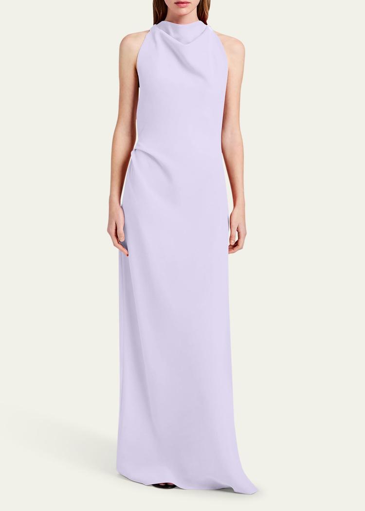 faye backless twist back dress