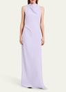 faye backless twist back dress