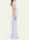 faye backless twist back dress
