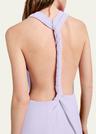 faye backless twist back dress