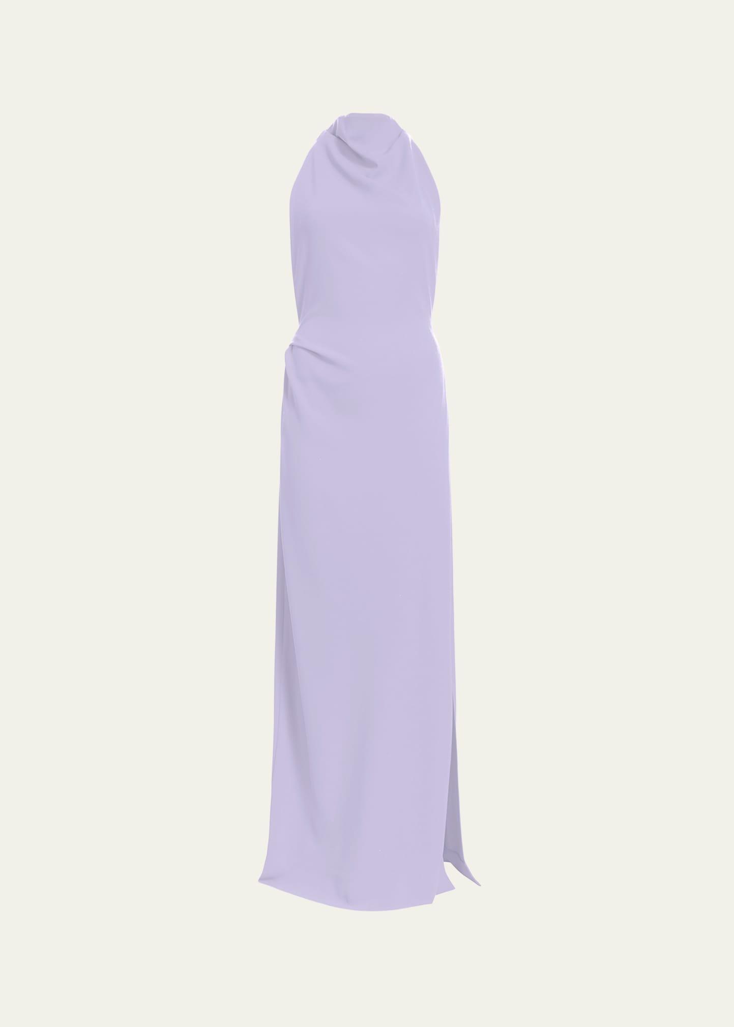faye backless twist back dress