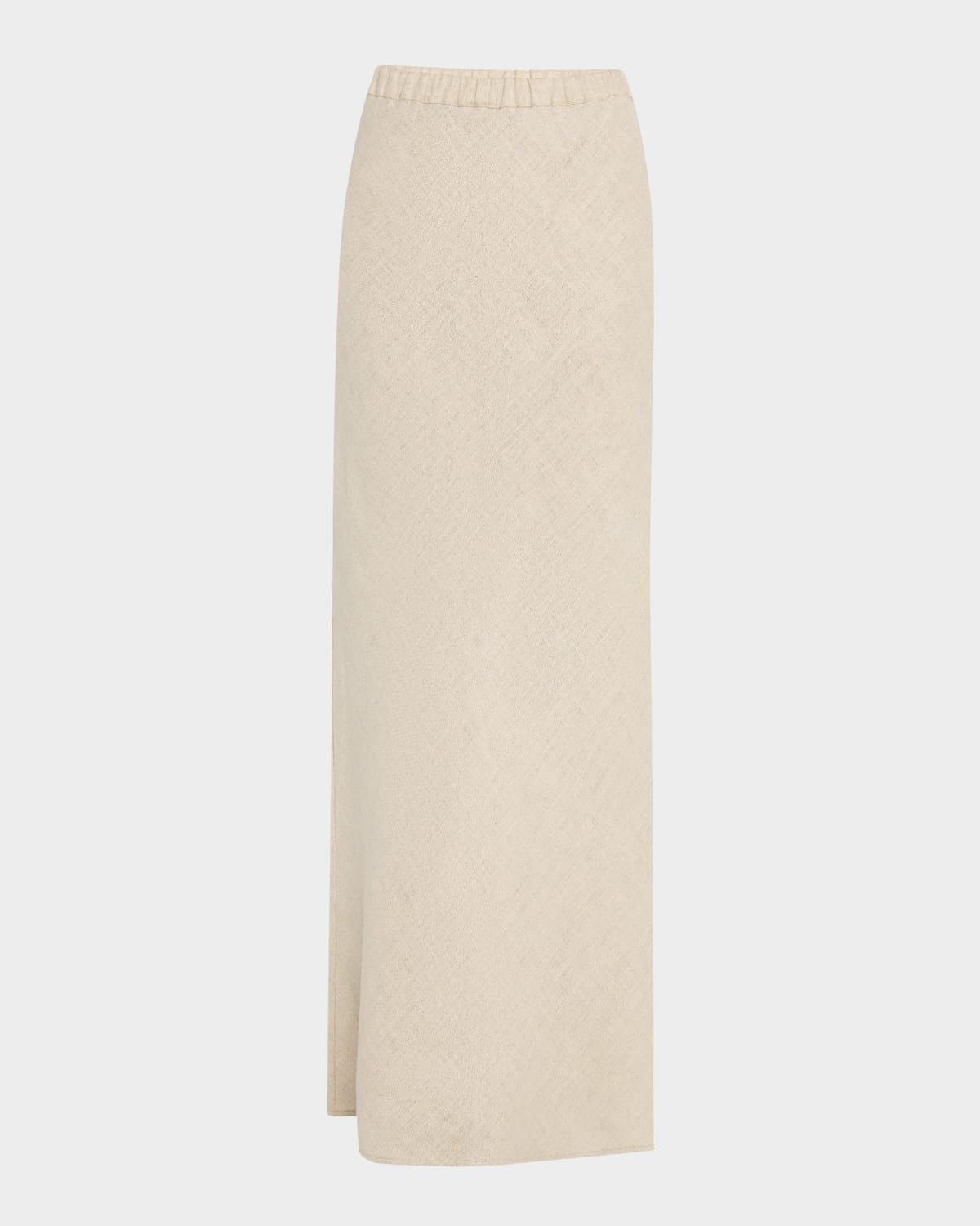 faye linen maxi skirt
