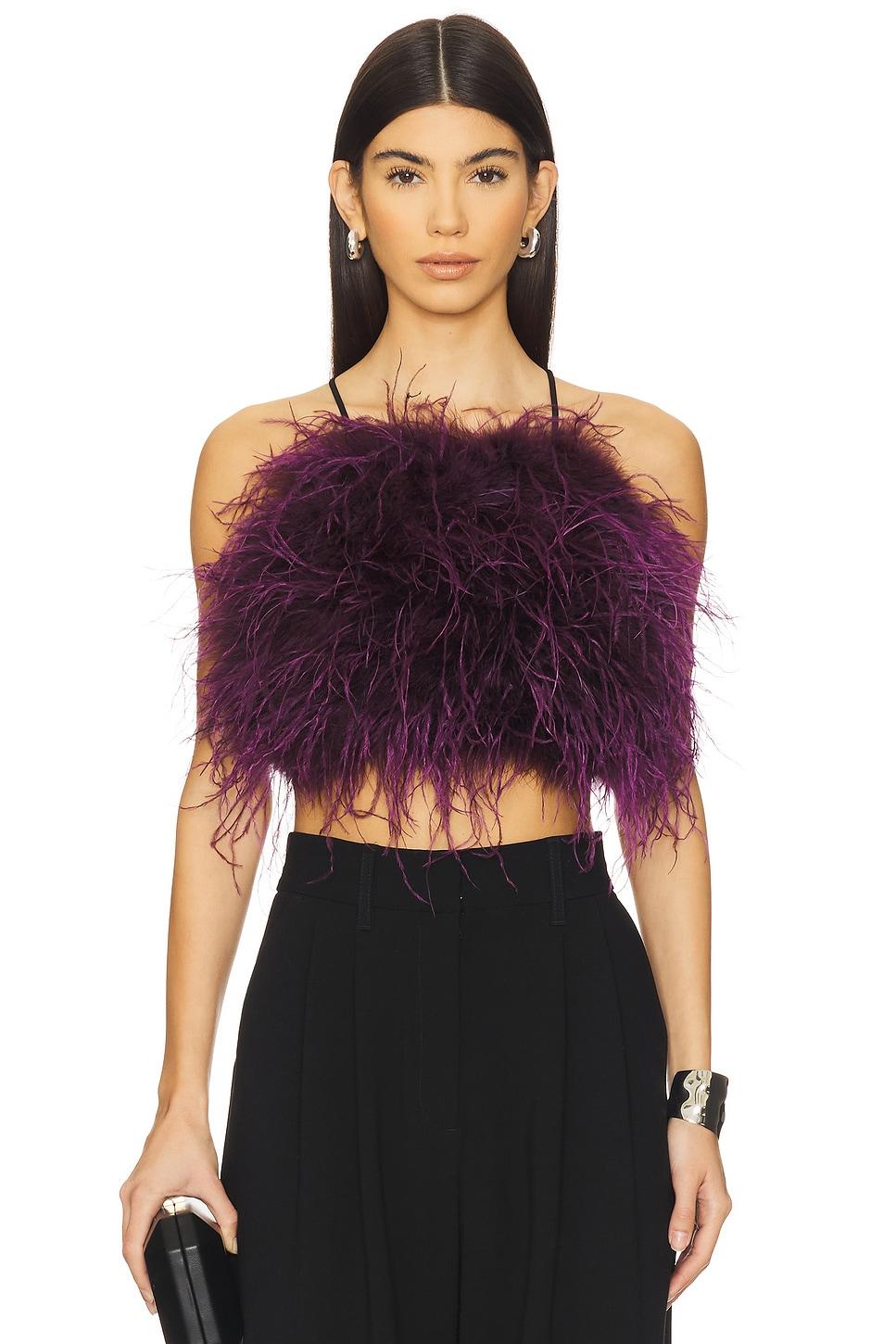 feather halter top