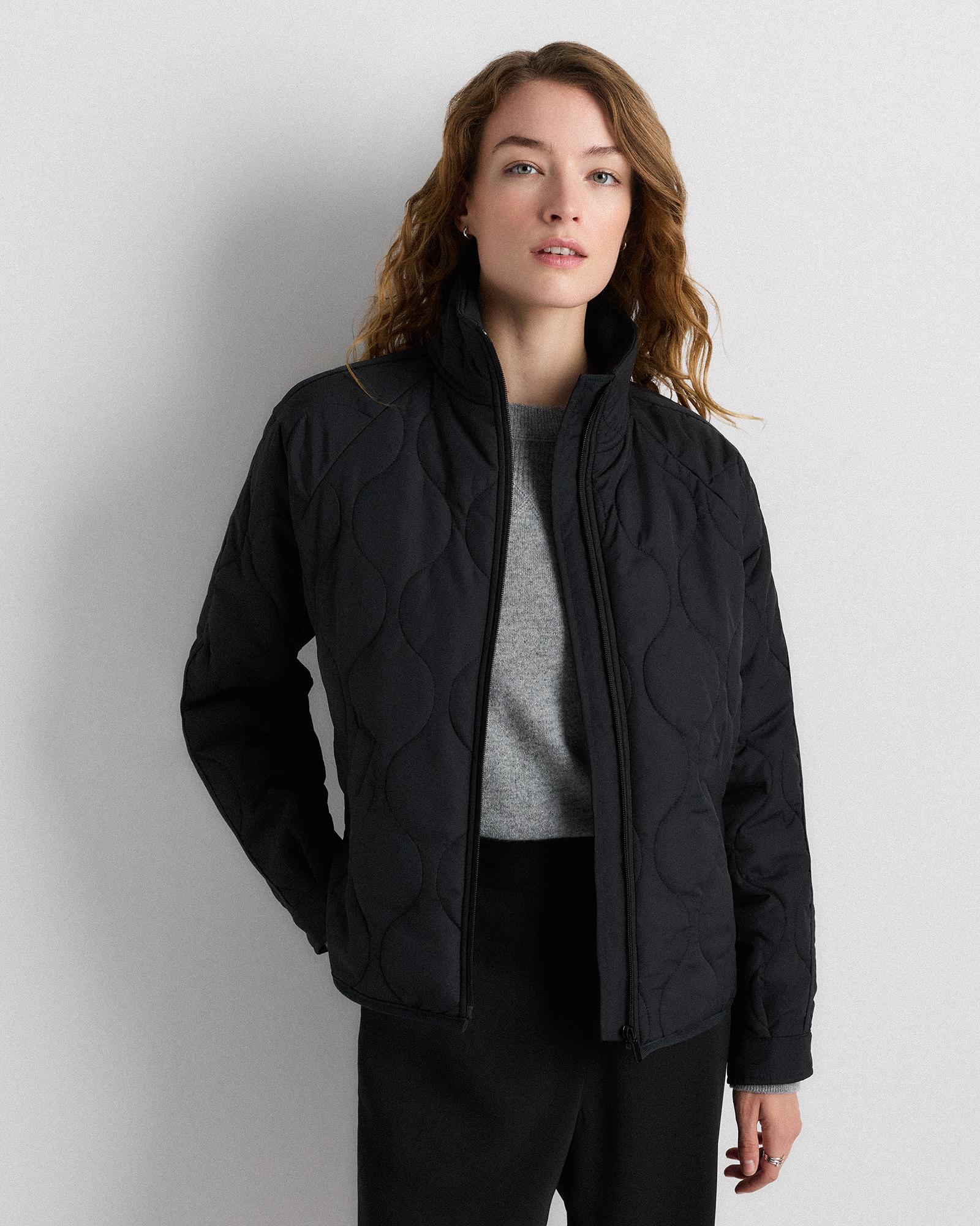 featherless quilted packable puffer jacket