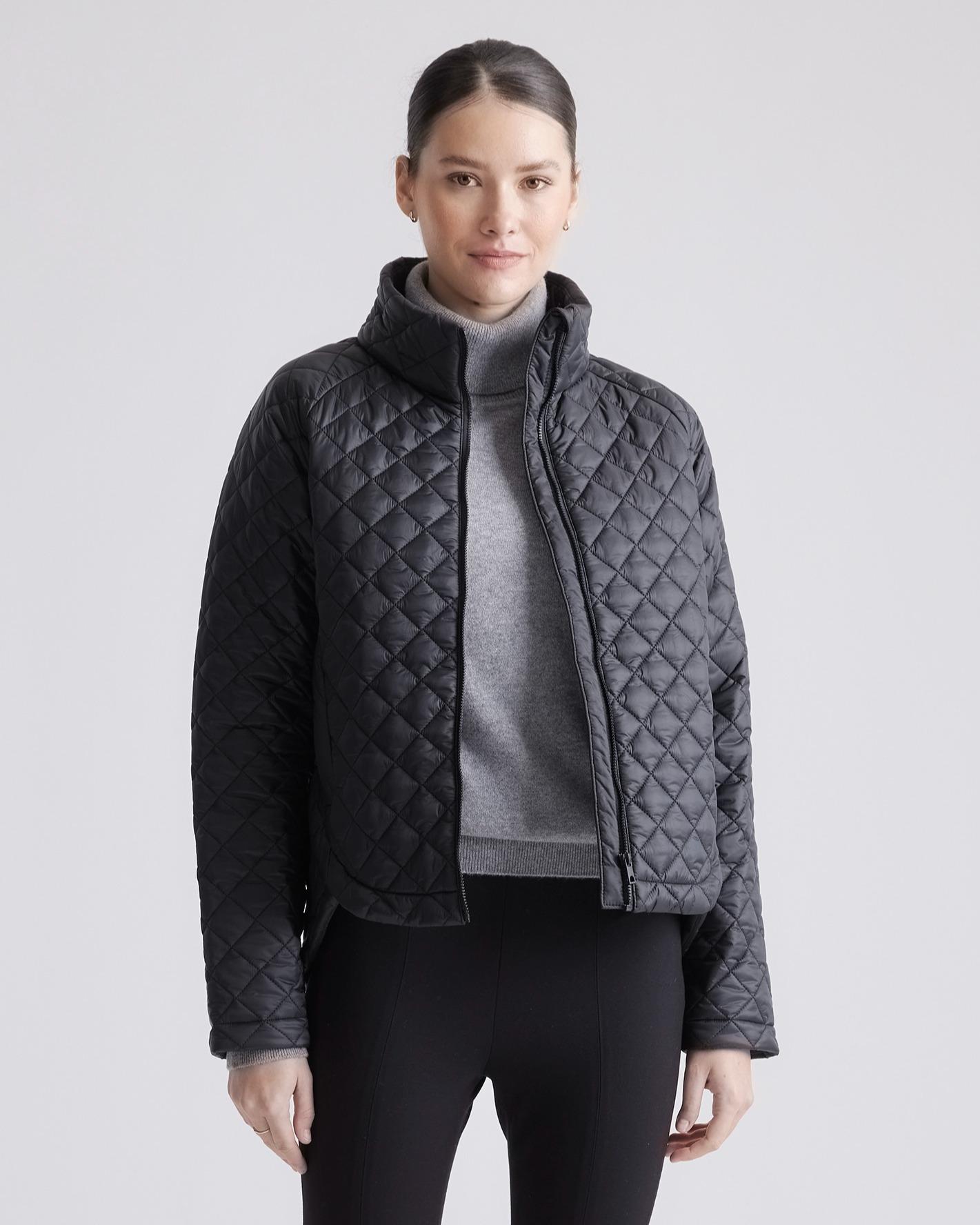 featherless quilted puffer jacket