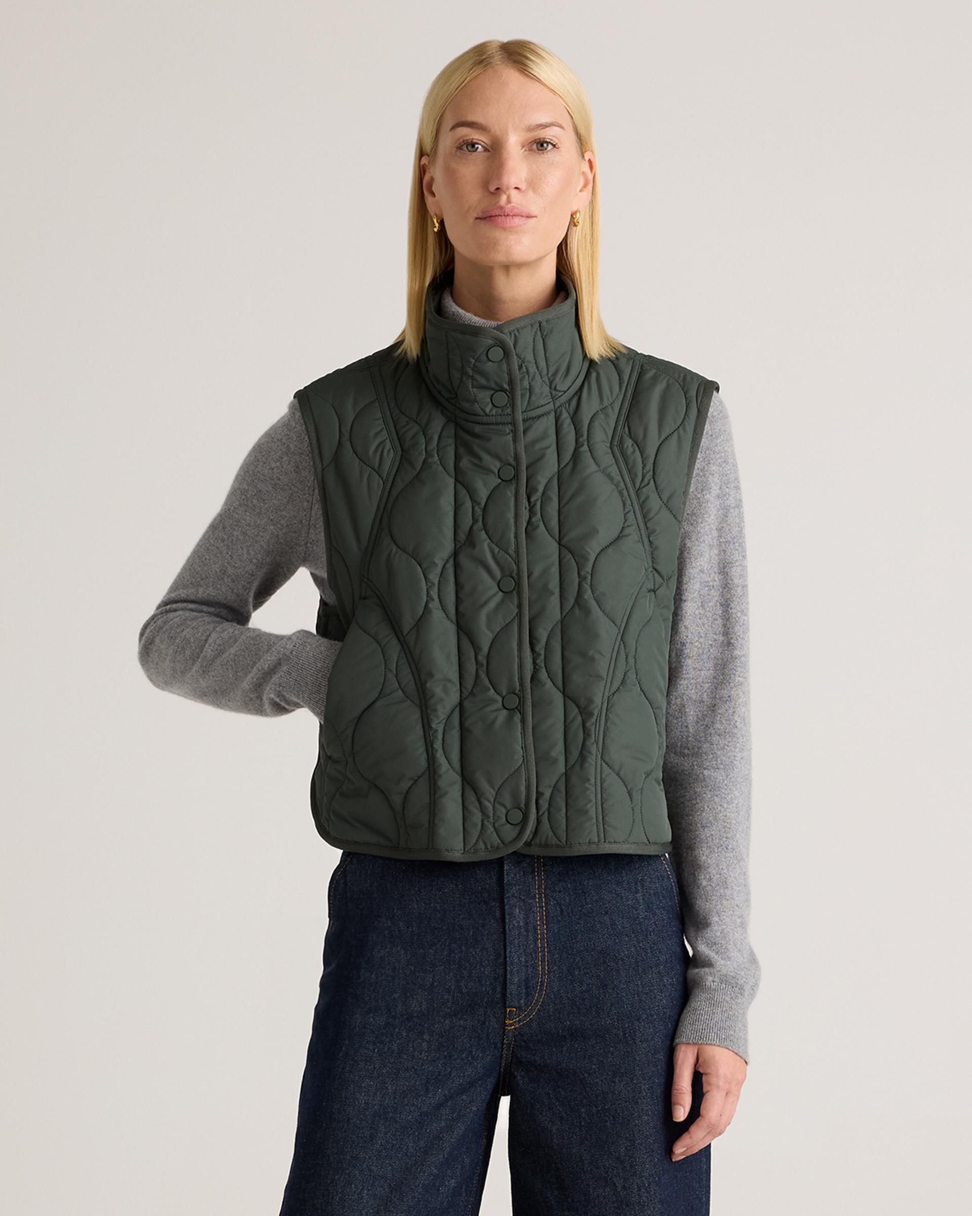 featherless quilted puffer vest