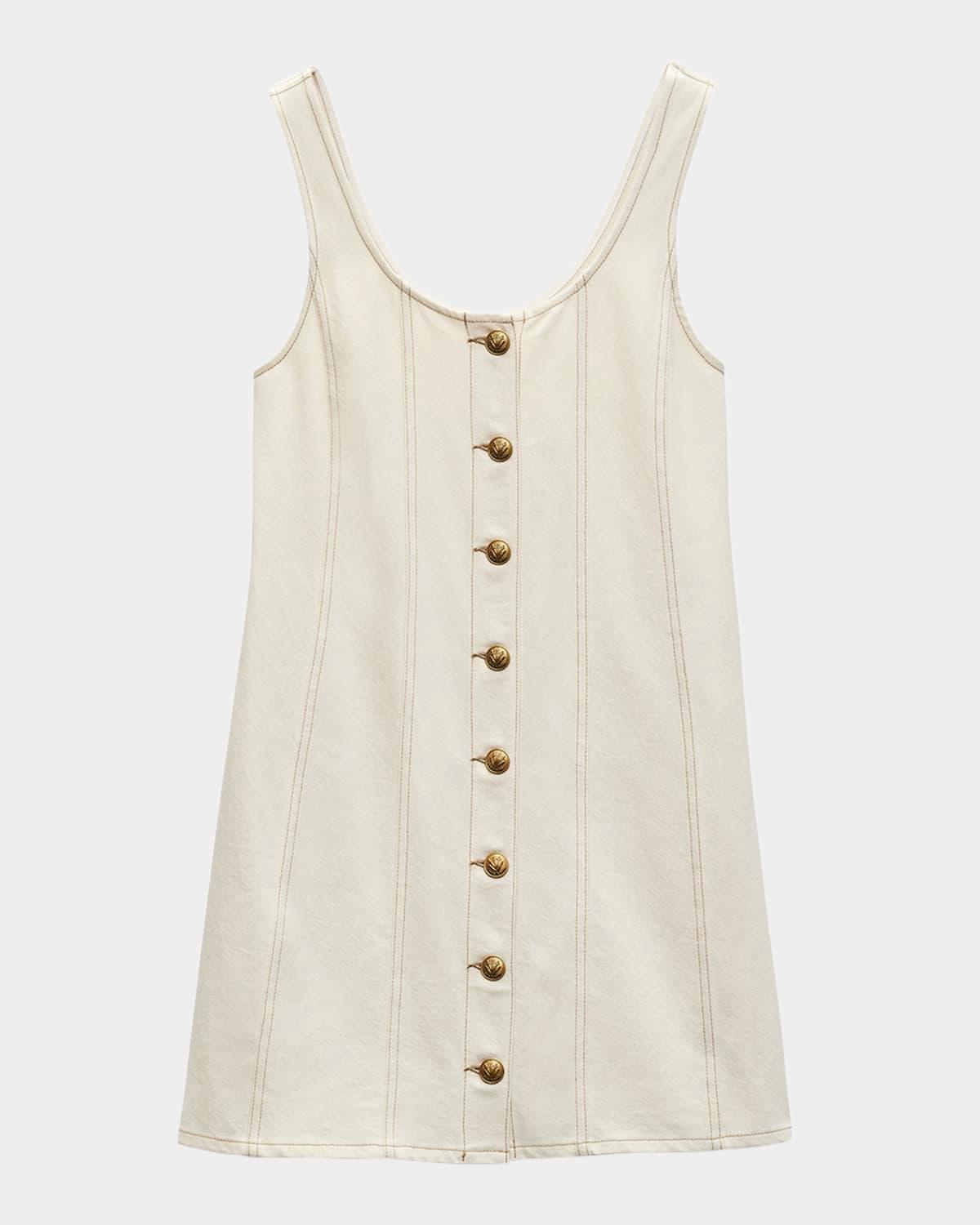 featherweight laney button-front mini dress