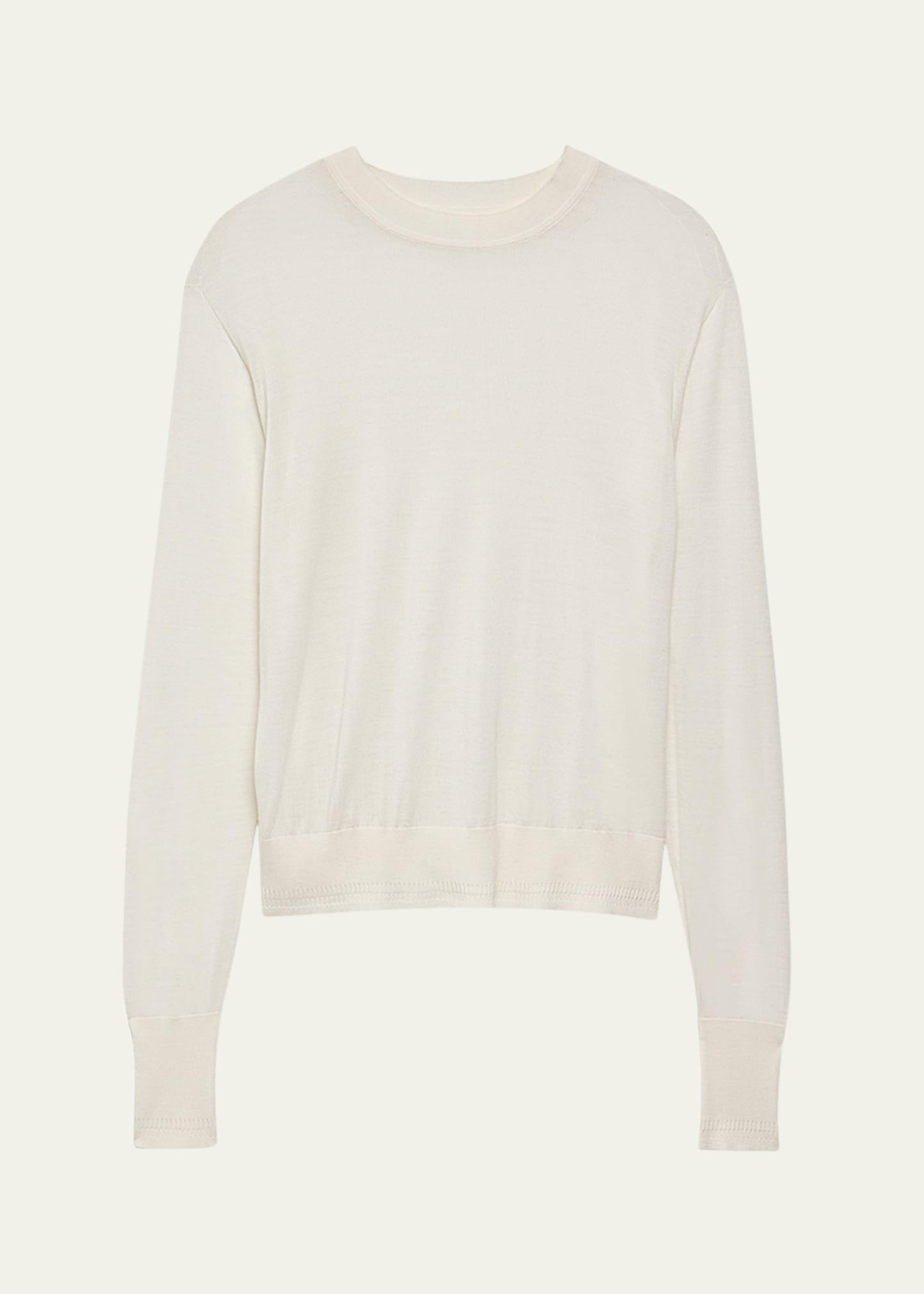 featherweight sheer wool sweater
