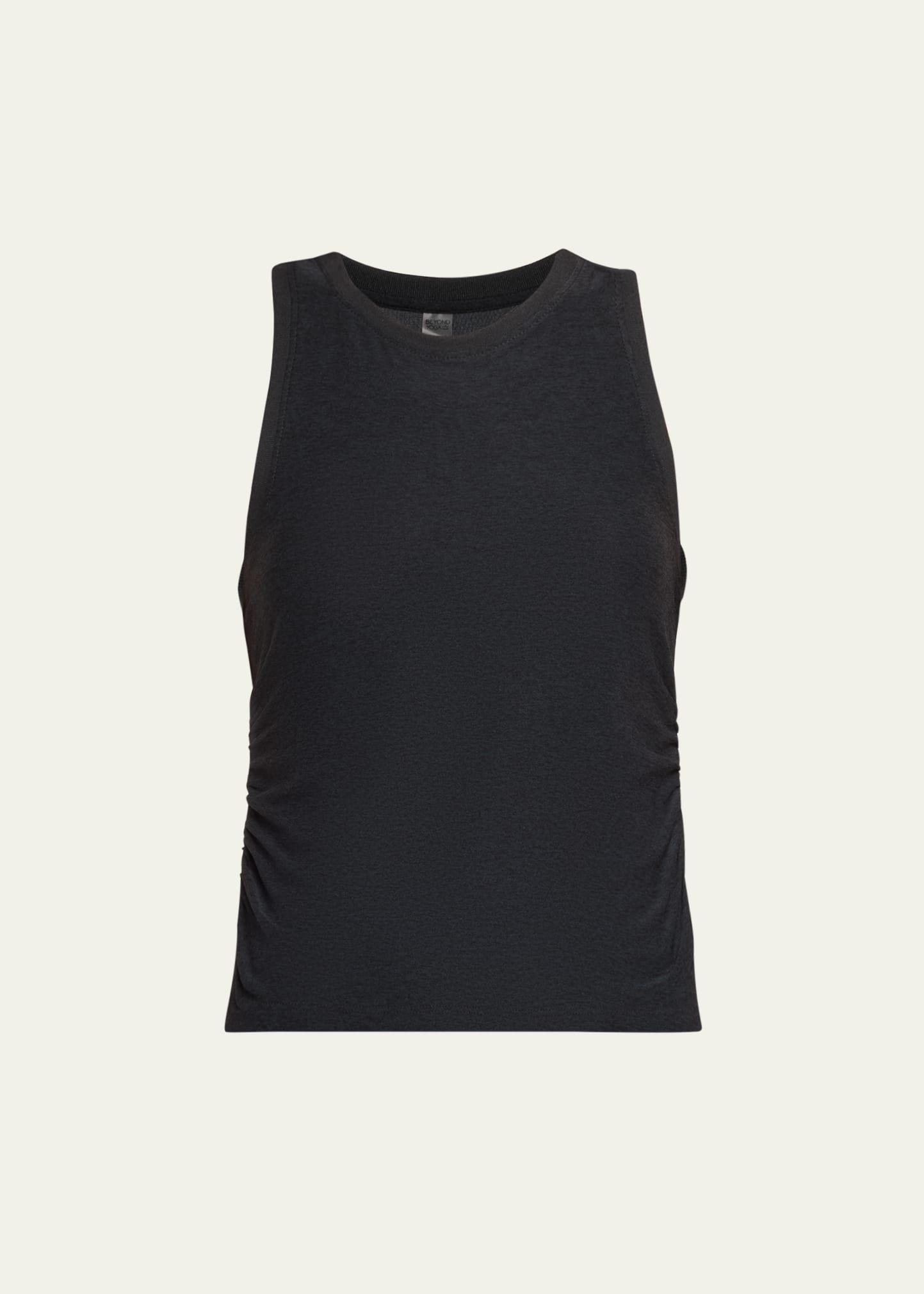 featherweight your fit shirred tank top
