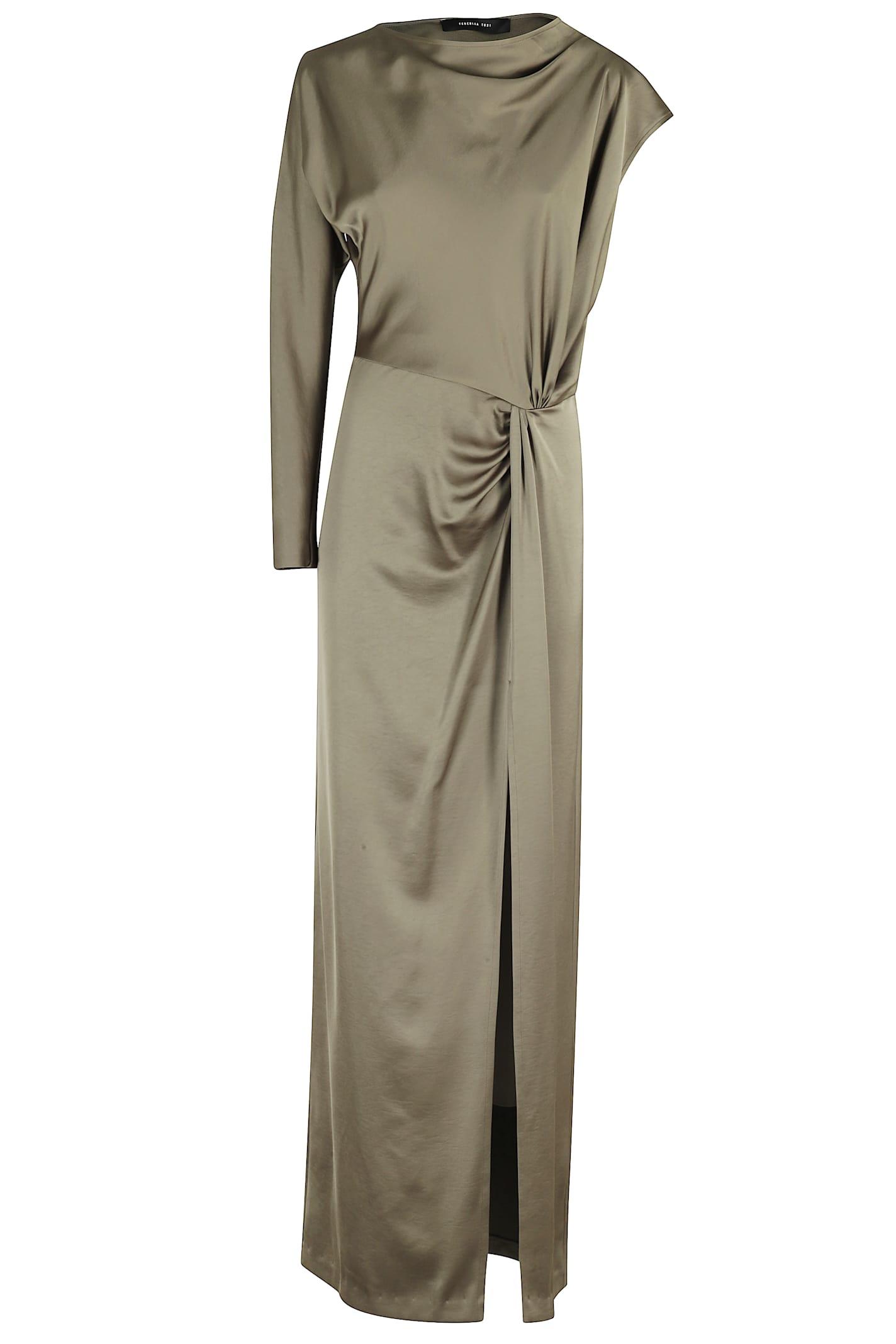 federica tosi abito lungo con spacco