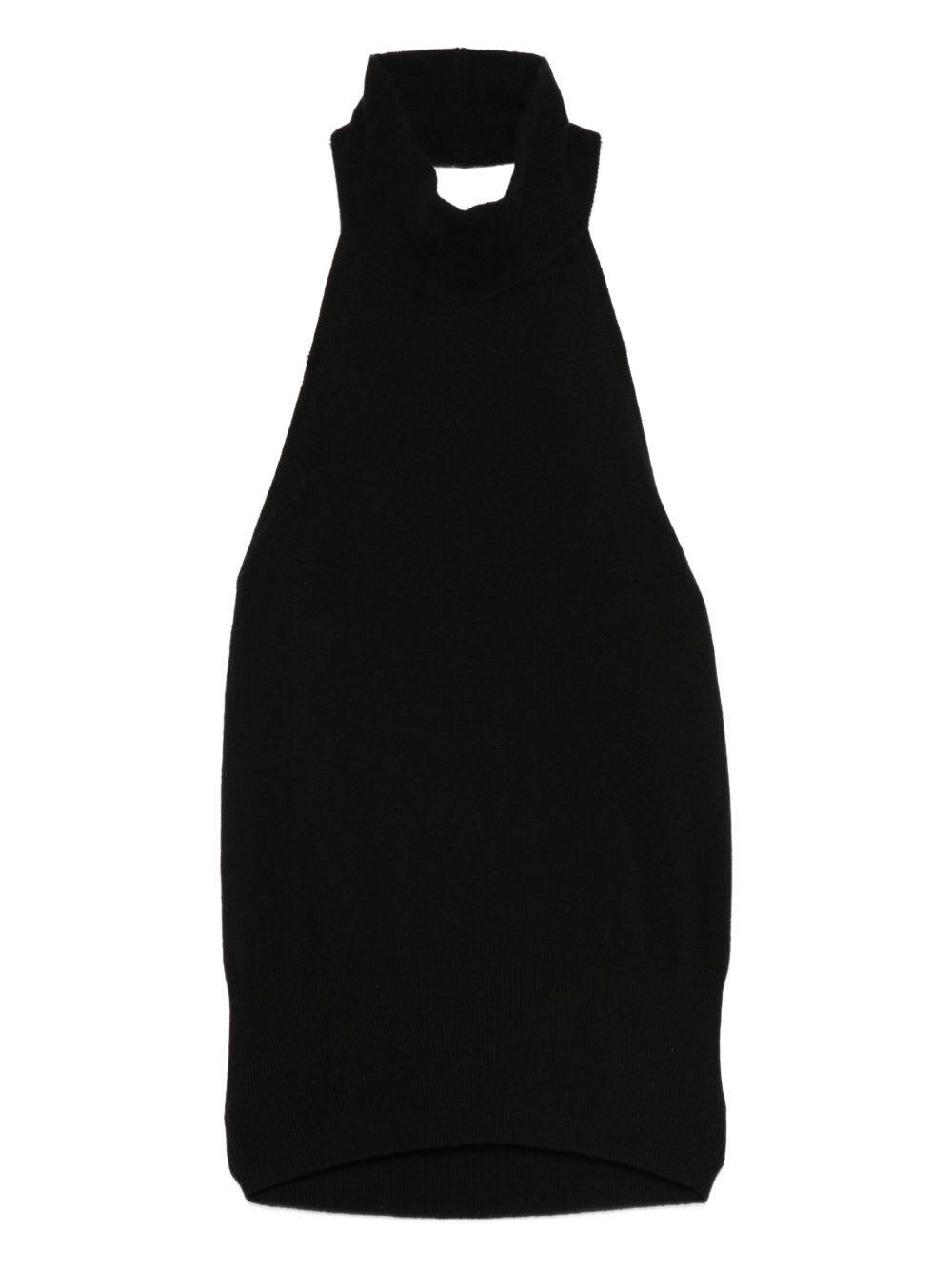 federica tosi black sleeveless top