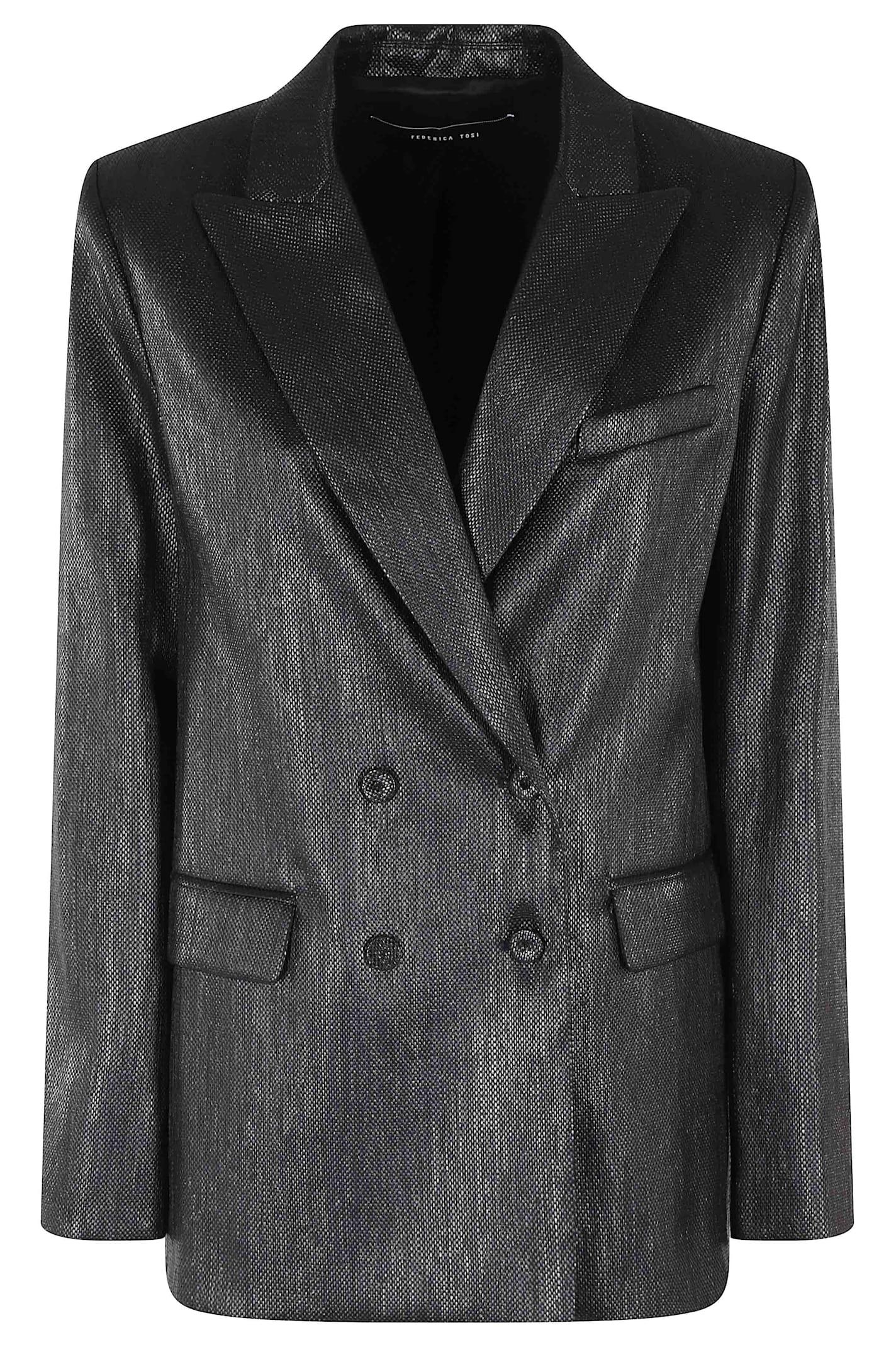 federica tosi blazer d/p rafia