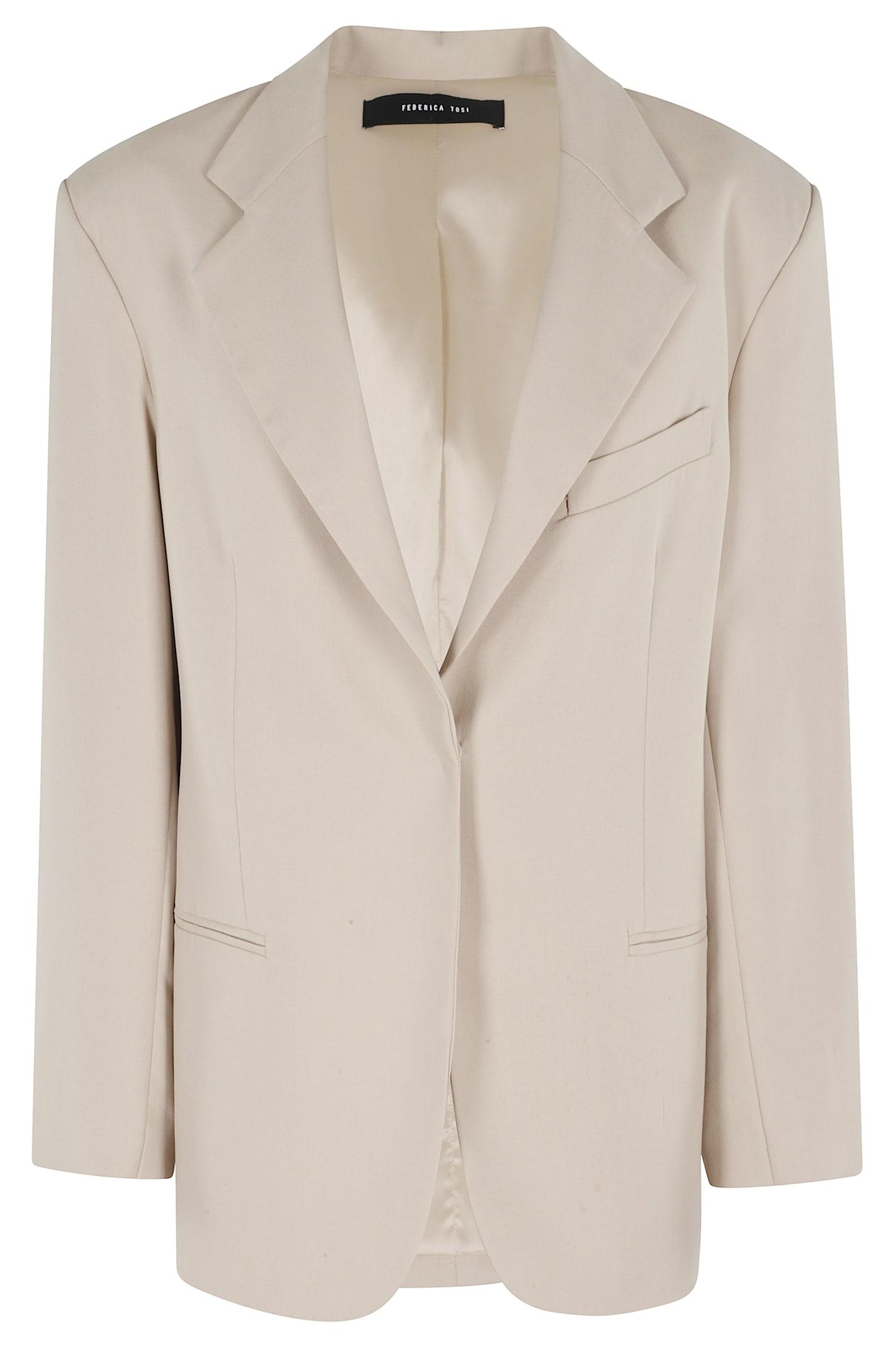 federica tosi blazer over in canvas